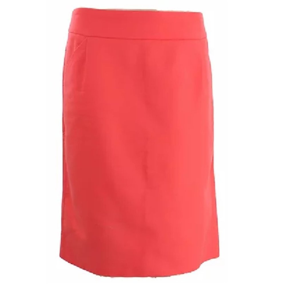Bright Peach Pencil Skirt